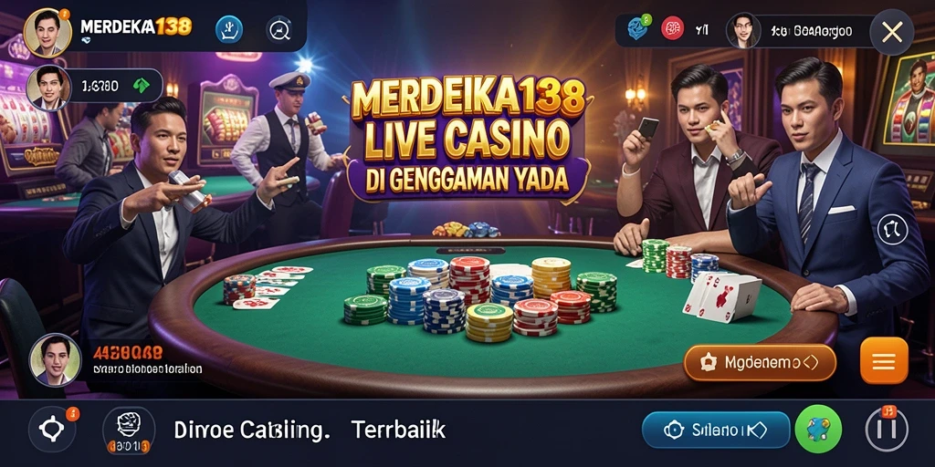 Game Live Casino interaktif dengan dealer profesional.