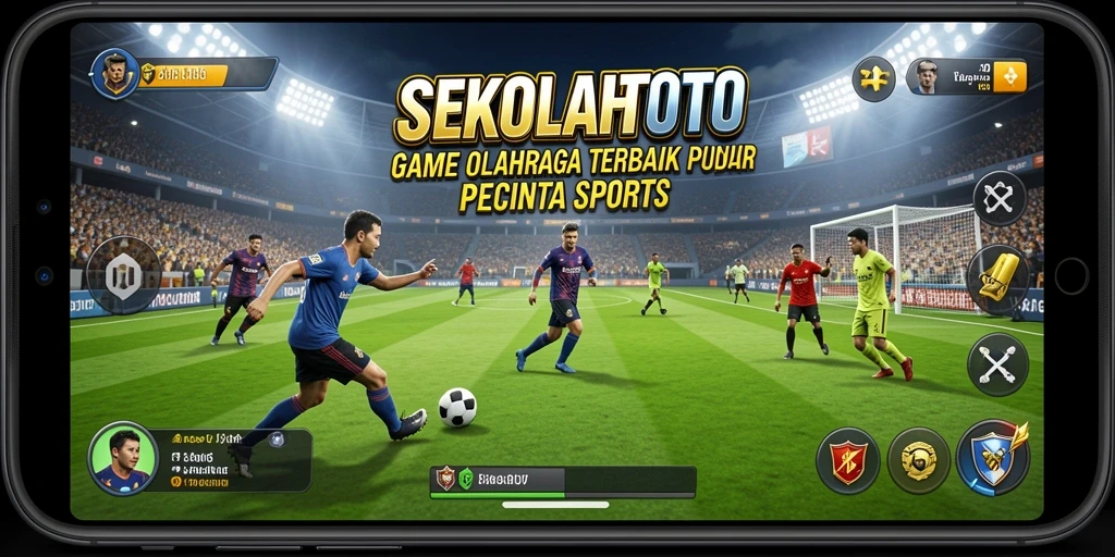 Screenshot gameplay <strong>SEKOLAHTOTO</strong> menunjukkan aksi seru dalam olahraga.