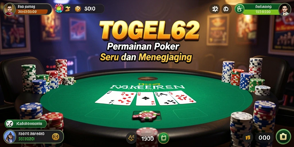 Tampilan gameplay Poker yang seru dan interaktif.